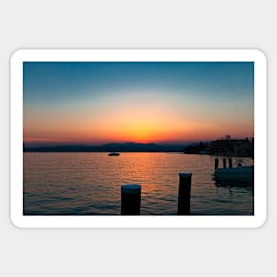 Sunset over Lake Garda Sticker